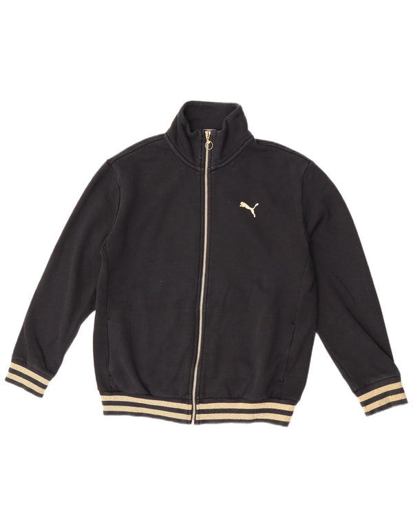 Damska kurtka dresowa Puma UK 14, średnia czarna bawełna