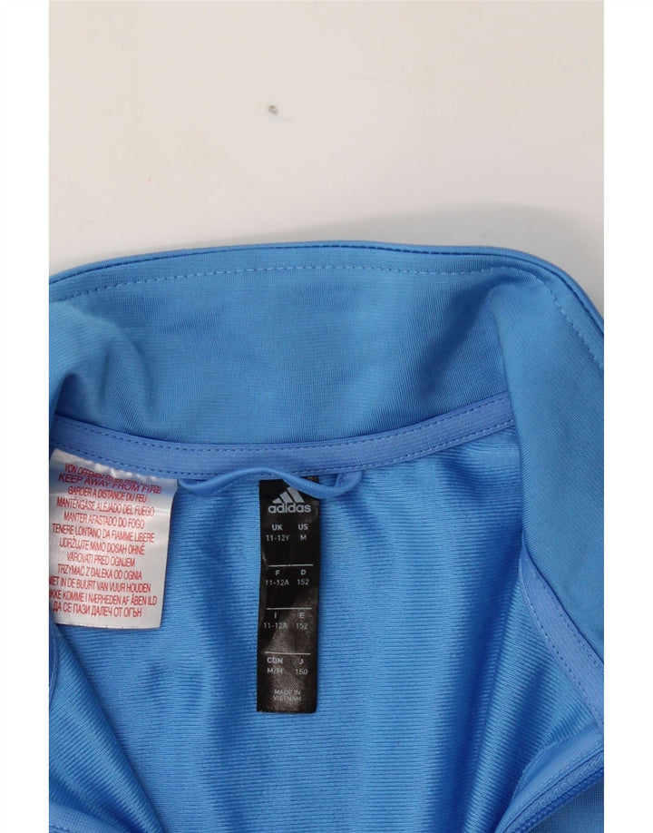 ADIDAS Boys Tracksuit Top Jacket 11-12 Years  Blue Polyester Vintage Adidas and Second-Hand Adidas from Messina Hembry 