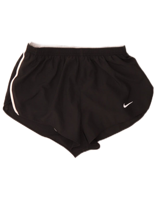 Damskie spodenki sportowe Nike Dri Fit UK 8, małe, czarne, poliestrowe
