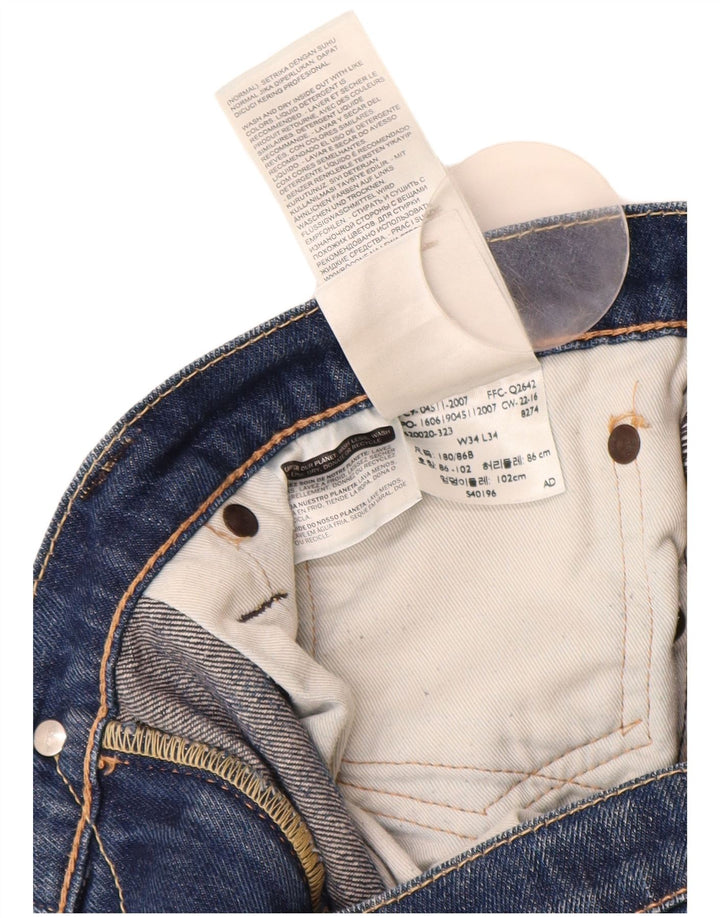 Męskie jeansy Levi's 511 Slim W34 L30 Niebieska bawełna
