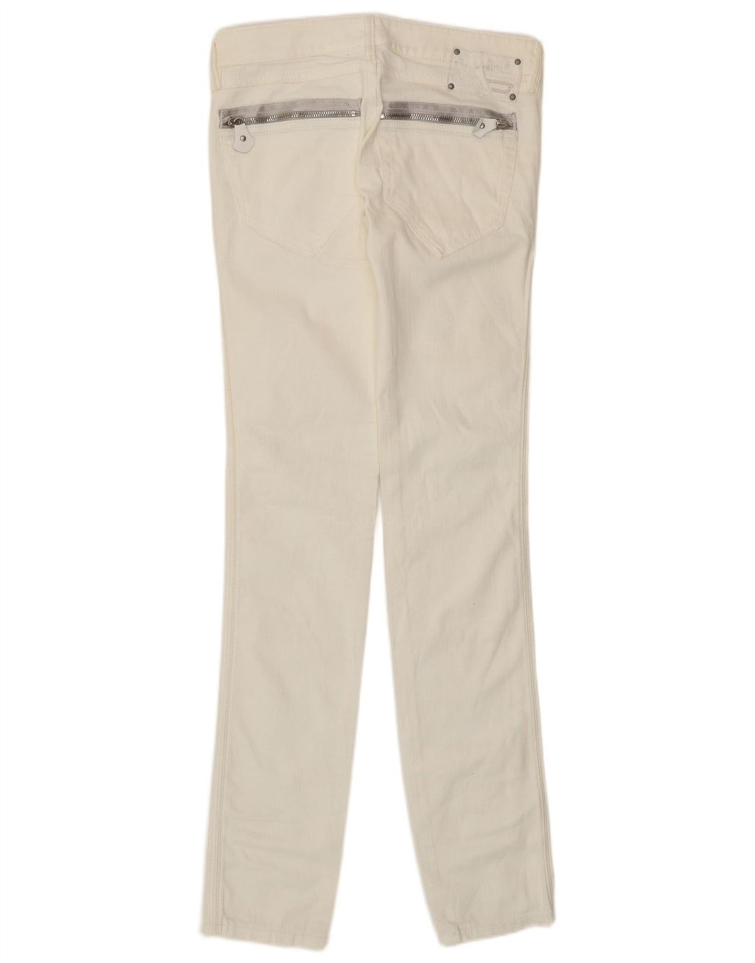 DIESEL Womens Clush Slim Jeans W26 L32 White