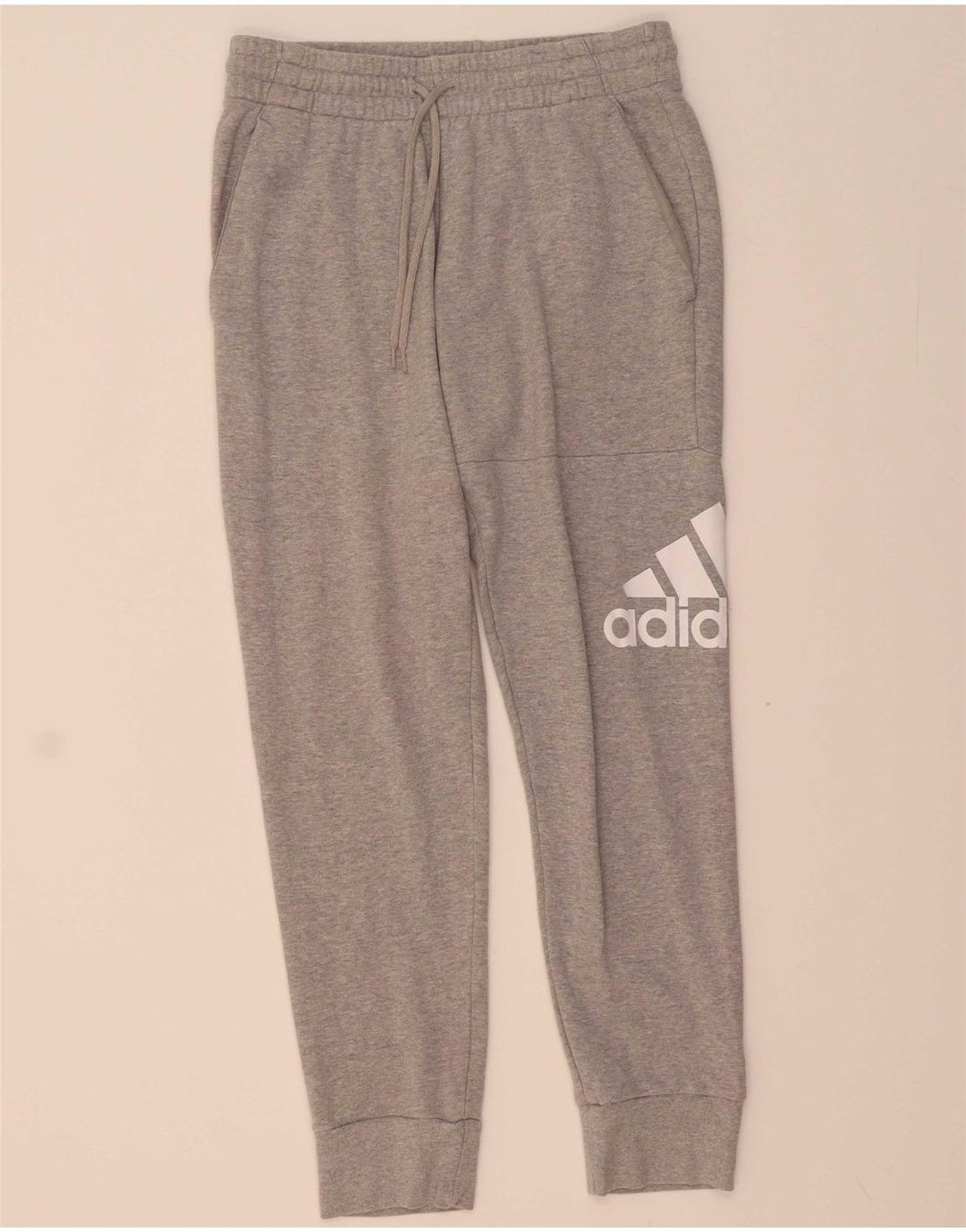 ADIDAS Mens Graphic Tracksuit Trousers Joggers Medium Grey Cotton