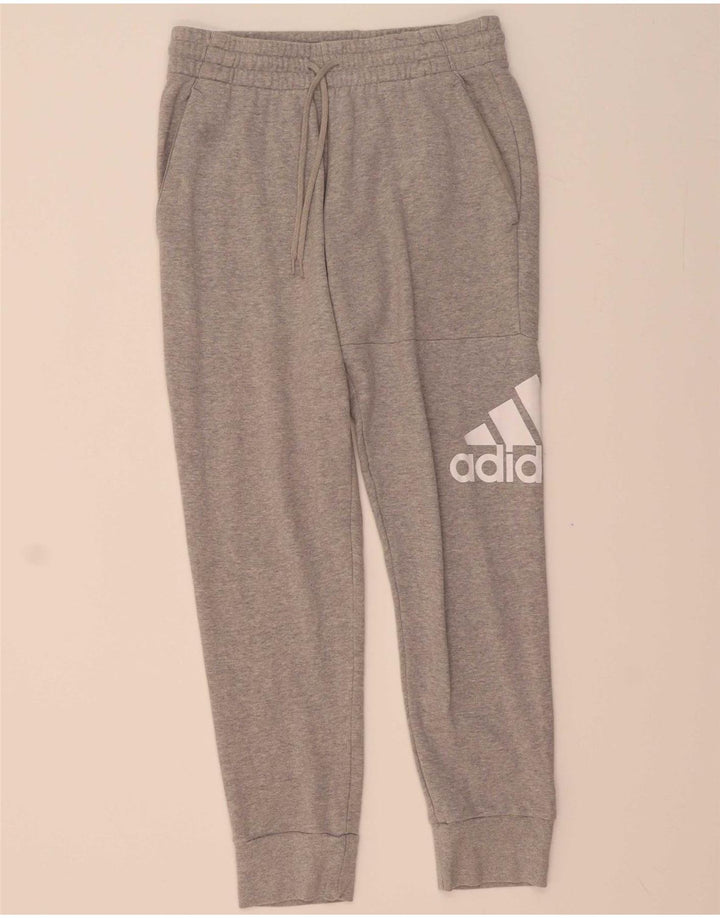 ADIDAS Mens Graphic Tracksuit Trousers Joggers Medium Grey Cotton
