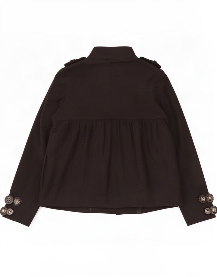 Płaszcz damski Zara Pea Coat UK 16, duży, czarny, wełniany