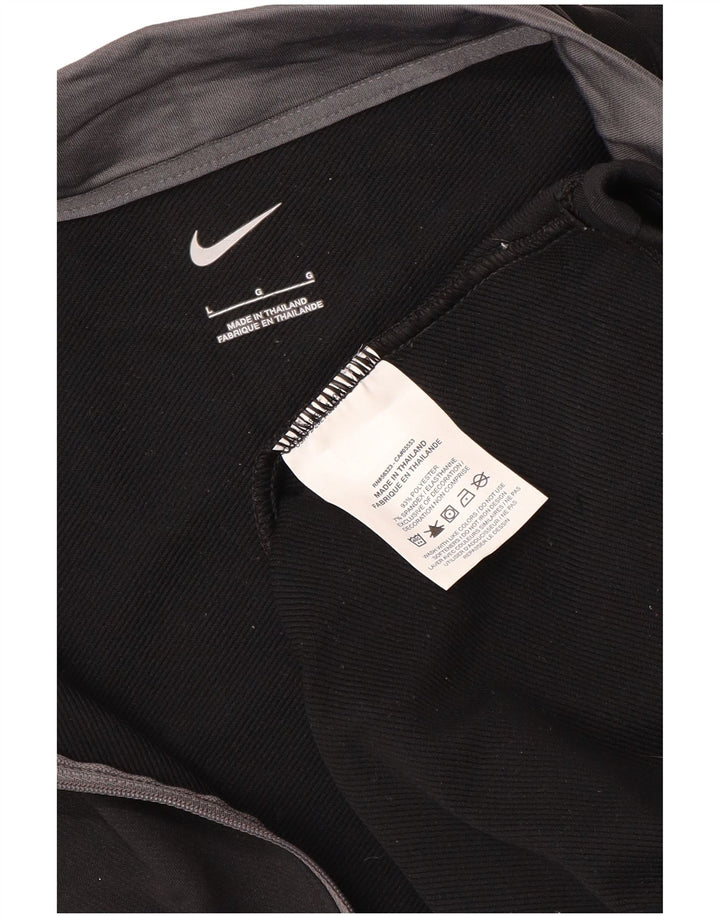 Męski dres NIKE z zamkiem błyskawicznym i dużym czarnym poliestrem