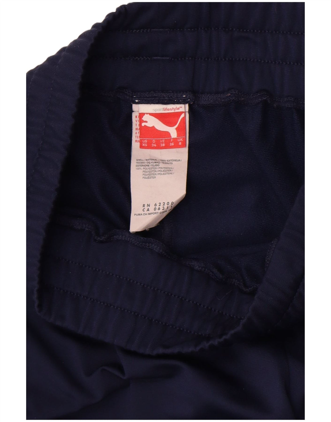Damskie spodnie dresowe Puma Joggers UK 8, małe, granatowe, poliestrowe