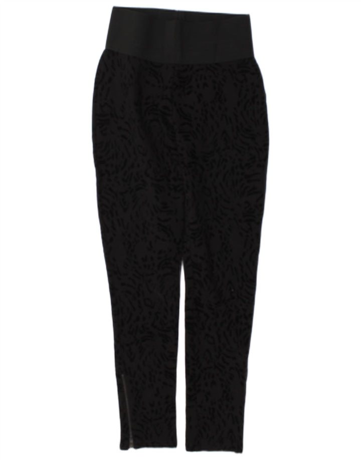 Legginsy damskie Zara UK 12, średni czarny nadruk zwierzęcy