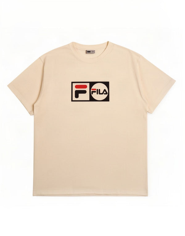 Męski T-shirt z grafiką Fila, XL, biały