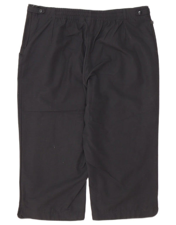 Adidas Damskie Bermudy Spodenki UK 16 Duże W34 Czarne Bawełniane