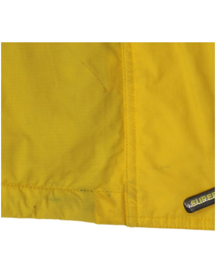 SUPERDRY Mens Windcheater Windbreaker Jacket UK 38 Medium Yellow