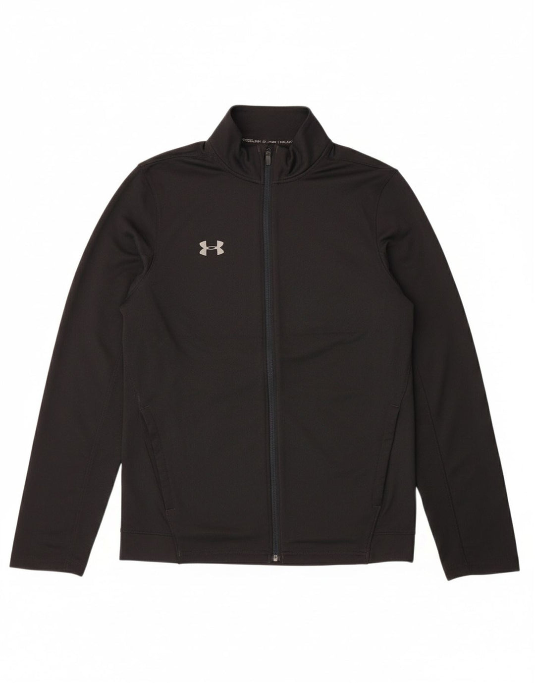 UNDER ARMOUR Mens Graphic Tracksuit Top Jacket Medium Black Polyester