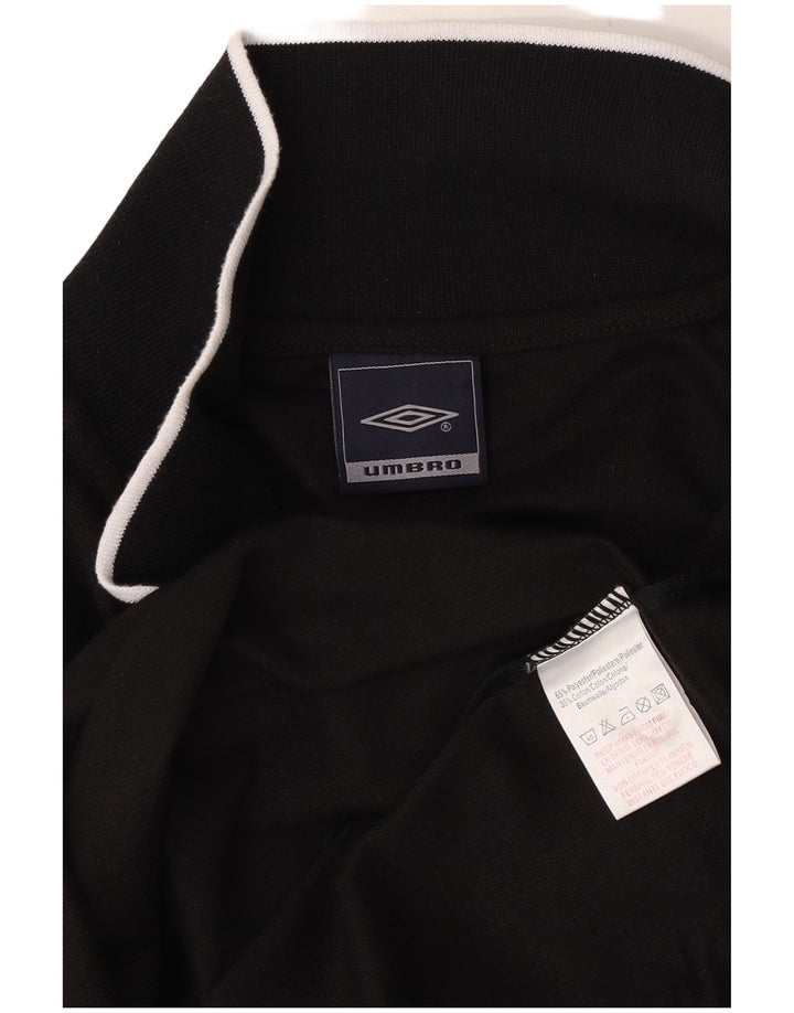 Męska koszulka polo Umbro, duża, czarna, z poliestru