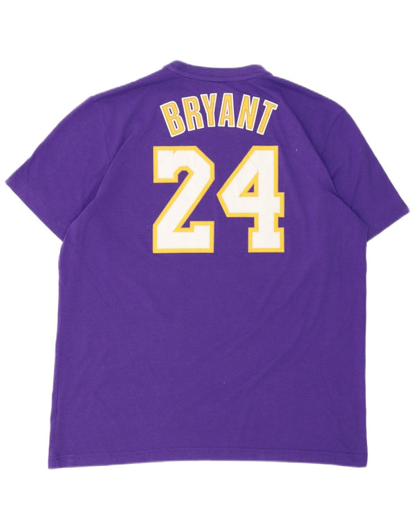 Adidas Męskie Lakers Graphic T-shirt Top XL Fioletowy