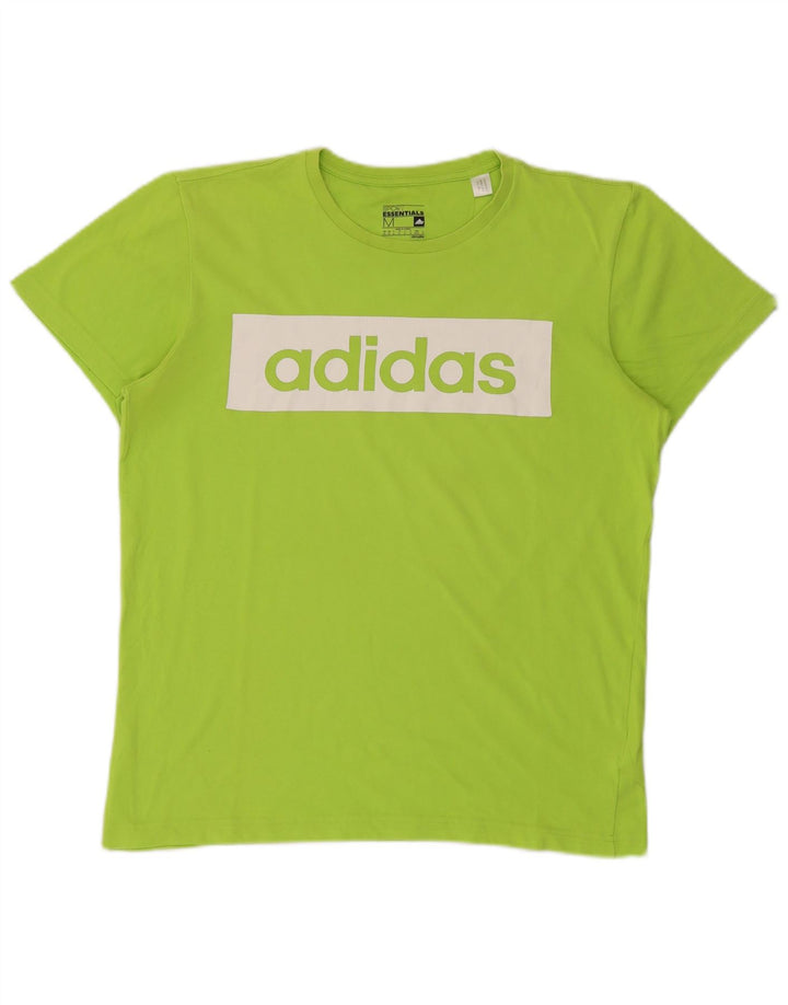 Męska koszulka ADIDAS Climalite z grafiką, średnia, zielona bawełna