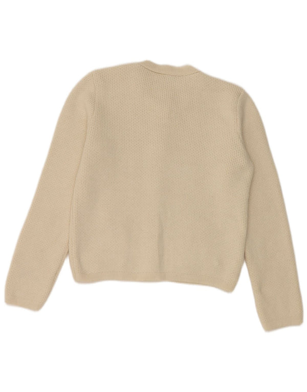 Sweter damski Zara UK 12, średni, złamany biały akryl