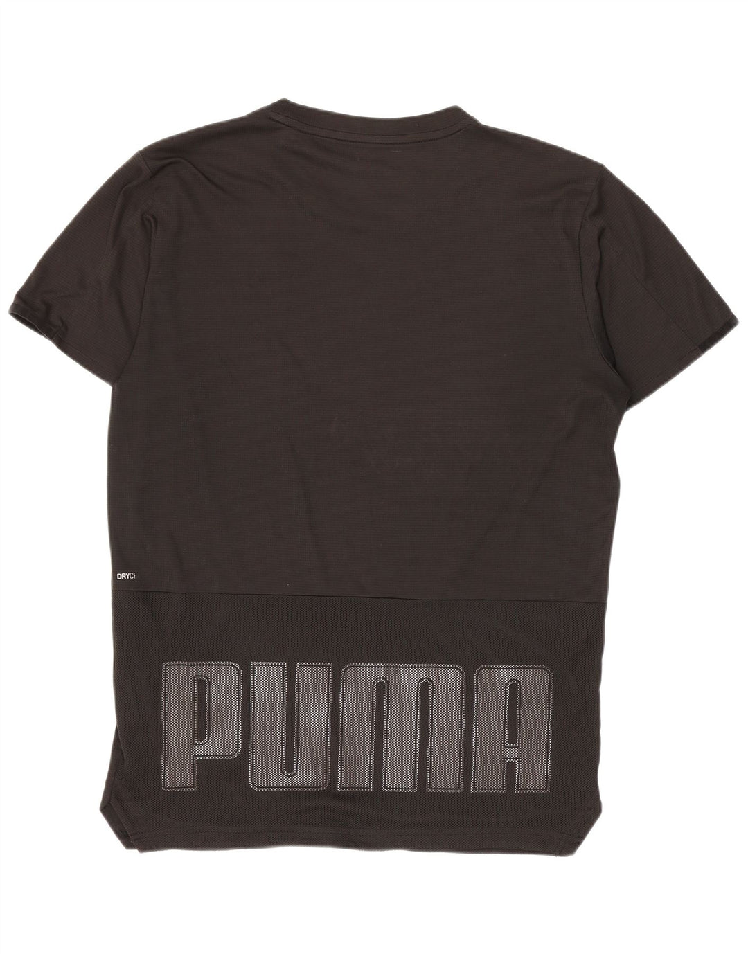 Męska koszulka z grafiką Puma, mała, czarna, sportowa koszulka z poliestru