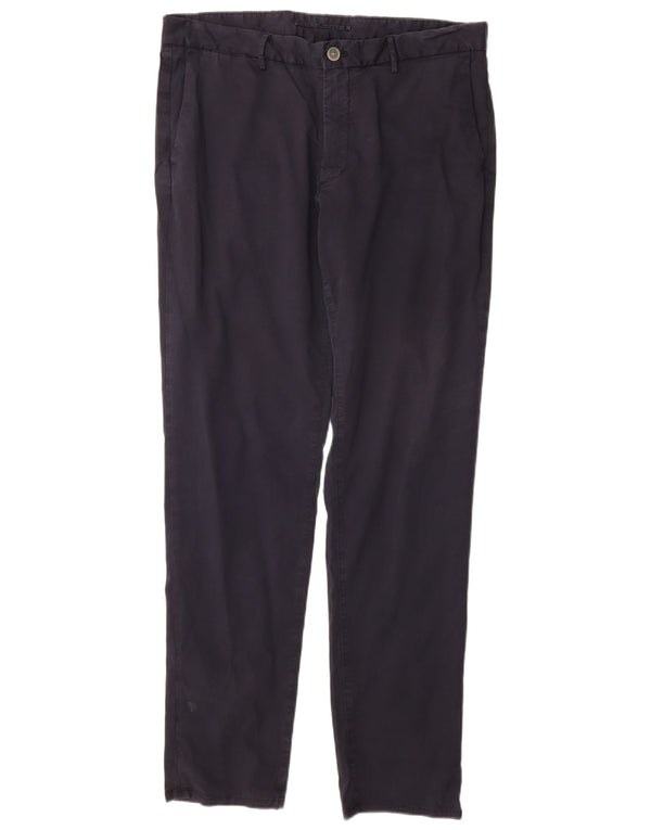 Spodnie Chino MASSIMO DUTTI Męskie Slim Fit EU 44 Large W34 L32 Granatowe