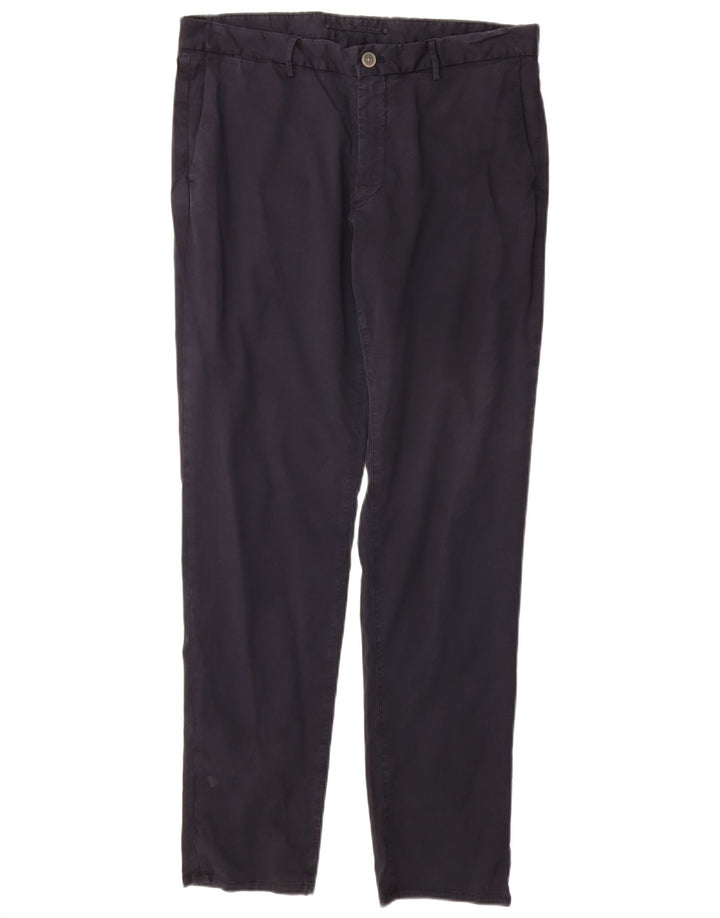 Spodnie Chino MASSIMO DUTTI Męskie Slim Fit EU 44 Large W34 L32 Granatowe