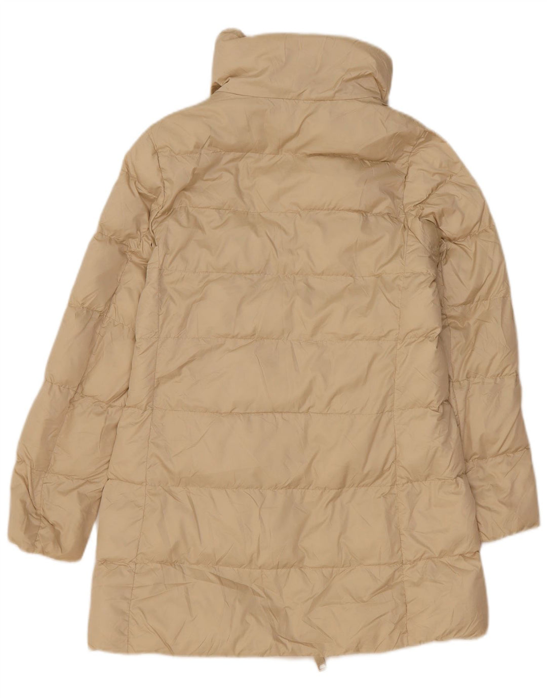 Damski płaszcz ocieplany Massimo Dutti UK 10, mały, złamany biały poliester