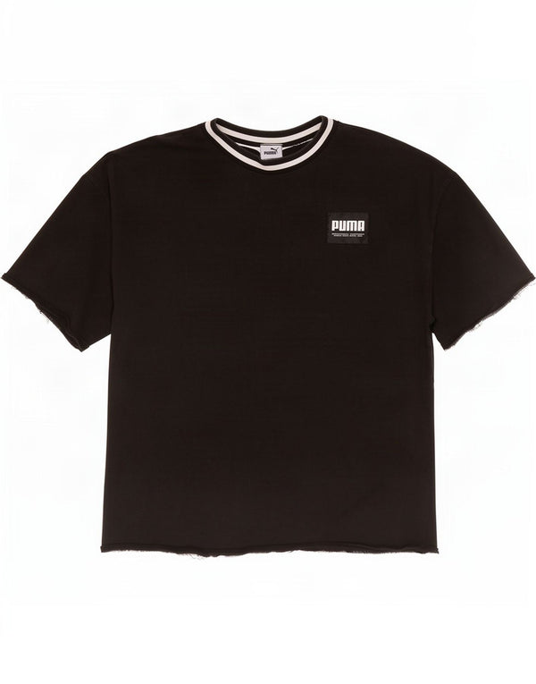 T-shirt męski Puma, duży, czarny, bawełniany