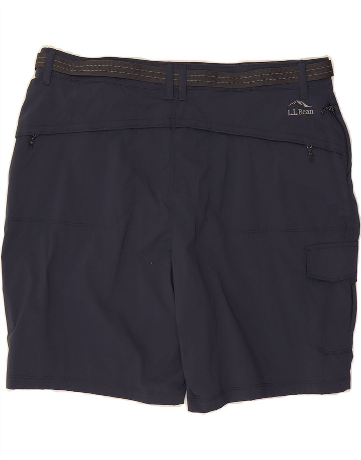 L.L.BEAN Mens Cargo Shorts XL W38  Navy Blue Nylon Vintage L.L.Bean and Second-Hand L.L.Bean from Messina Hembry 