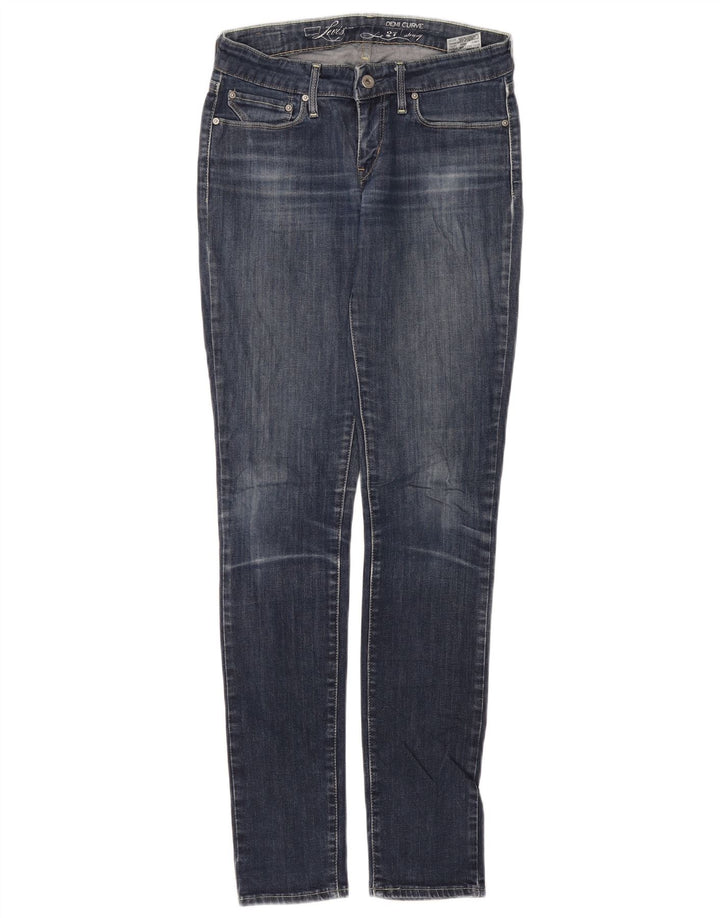 Damskie jeansy LEVI'S Demi Curve Skinny W27 L32 Granatowa bawełna
