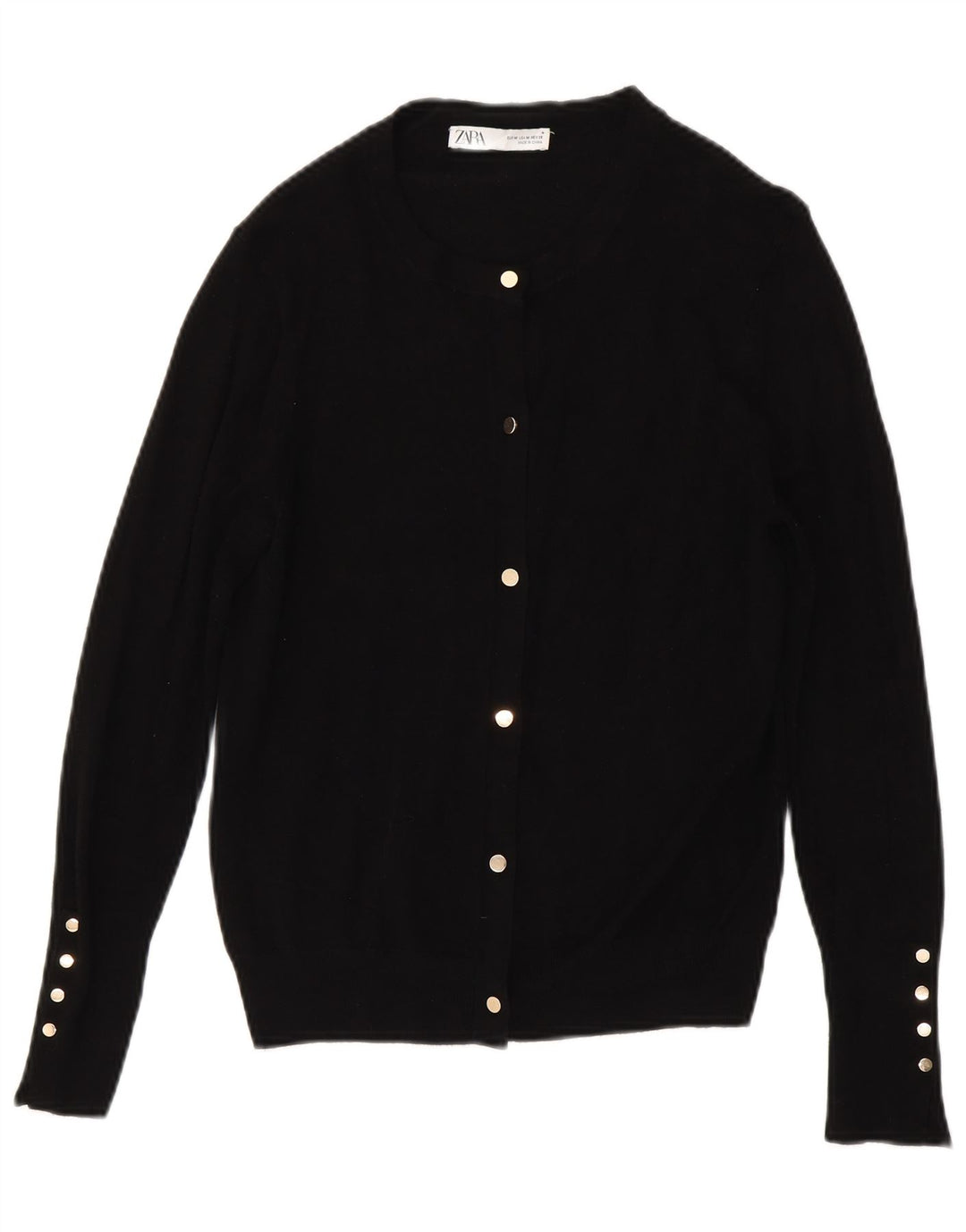 Sweter damski Zara UK 12, średni czarny, wiskoza