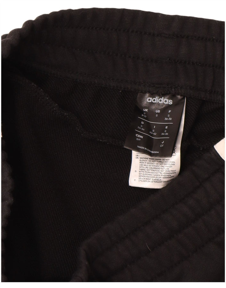 Damskie spodnie dresowe ADIDAS Joggers UK 8/10 Małe, czarne, bawełniane