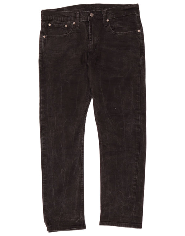 Męskie jeansy Levi's 502 Tapered W32 L27 Czarna bawełna