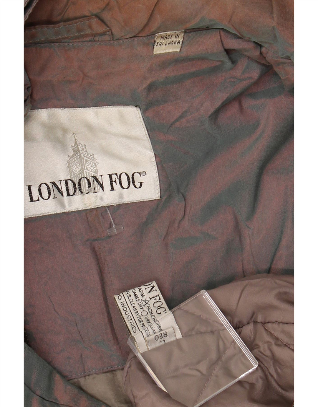 Damska kurtka wiatrówka LONDON FOG oversize UK 16, duża brązowa
