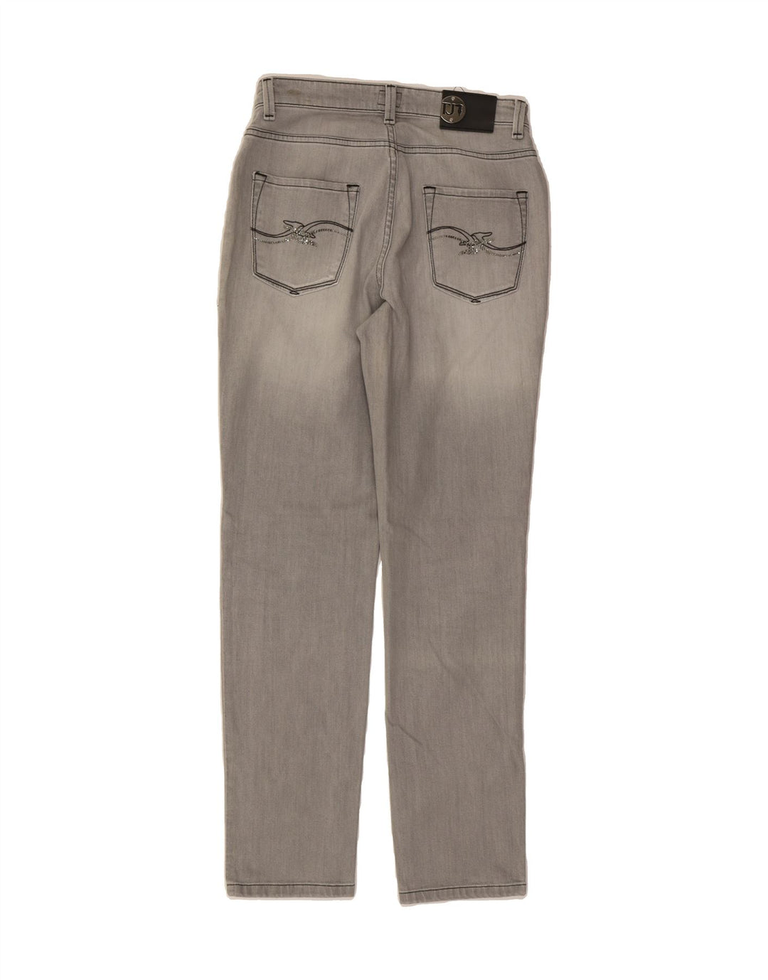 TRUSSARDI Womens Tapered Jeans W28 L31 Grey Cotton Vintage Trussardi and Second-Hand Trussardi from Messina Hembry 