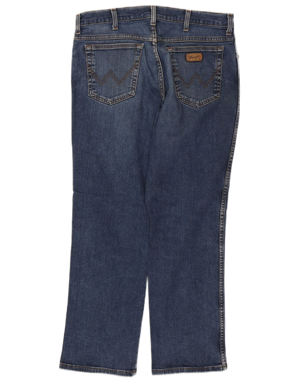 Męskie jeansy WRANGLER Texas Stretch Straight W36 L30 Niebieskie, bawełniane