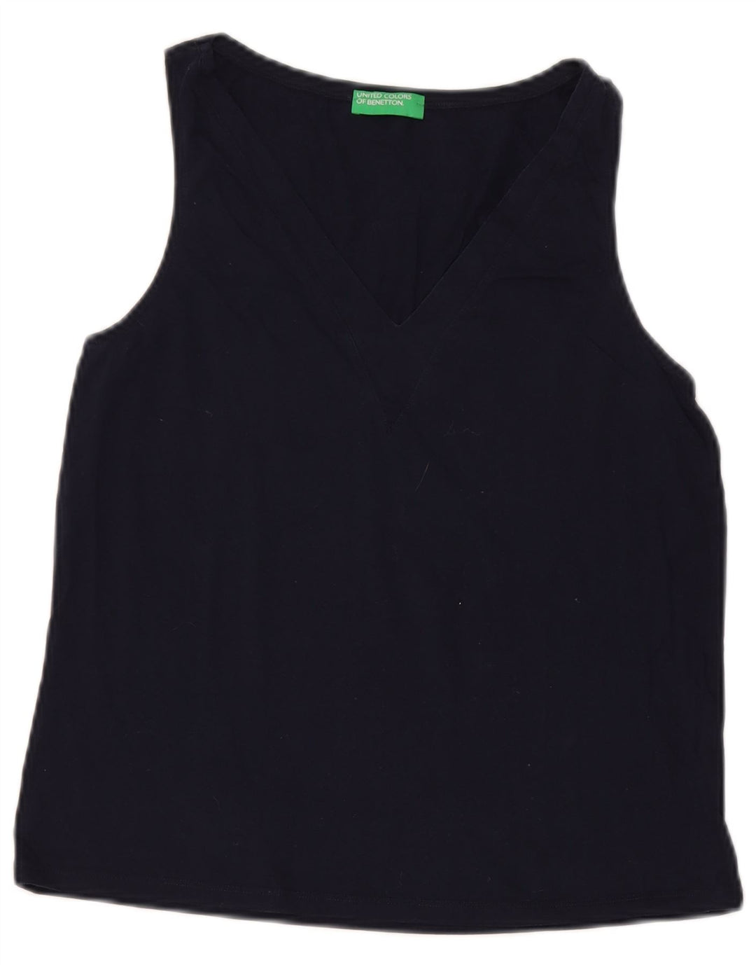 Damska kamizelka Benetton Top UK 10 Small, granatowa, bawełniana