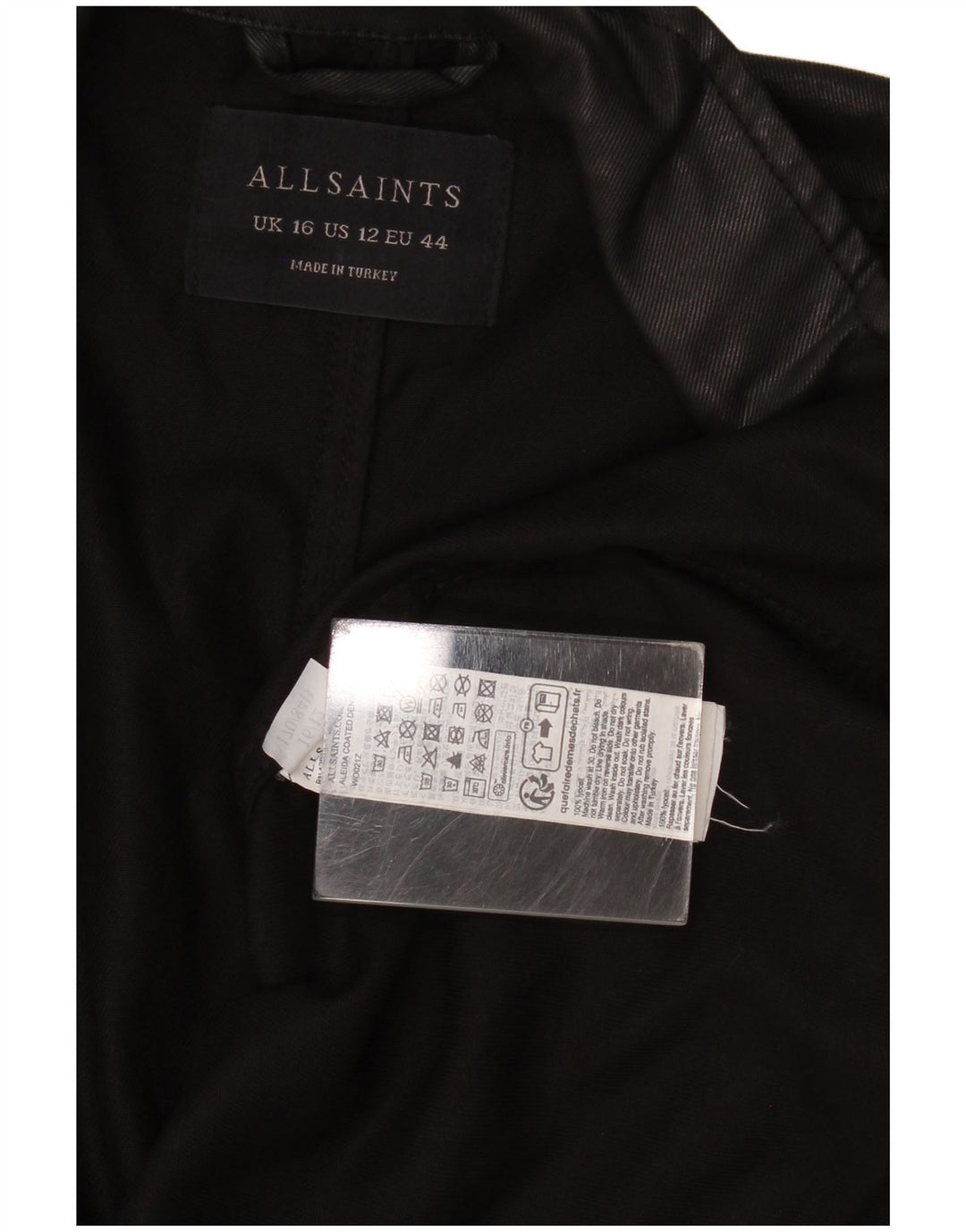 Damska marynarka All Saints Open Blazer UK 16, duża, czarna z Lyocellu