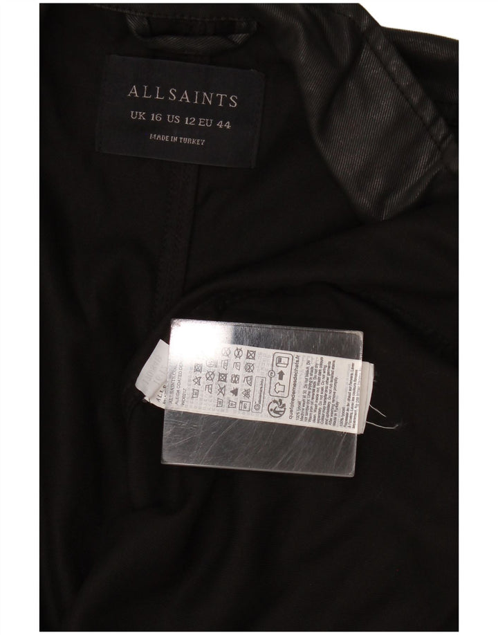 Damska marynarka All Saints Open Blazer UK 16, duża, czarna z Lyocellu