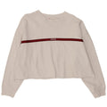 Damski sweter oversize typu Crop firmy Levi's UK 14, duże, białe paski
