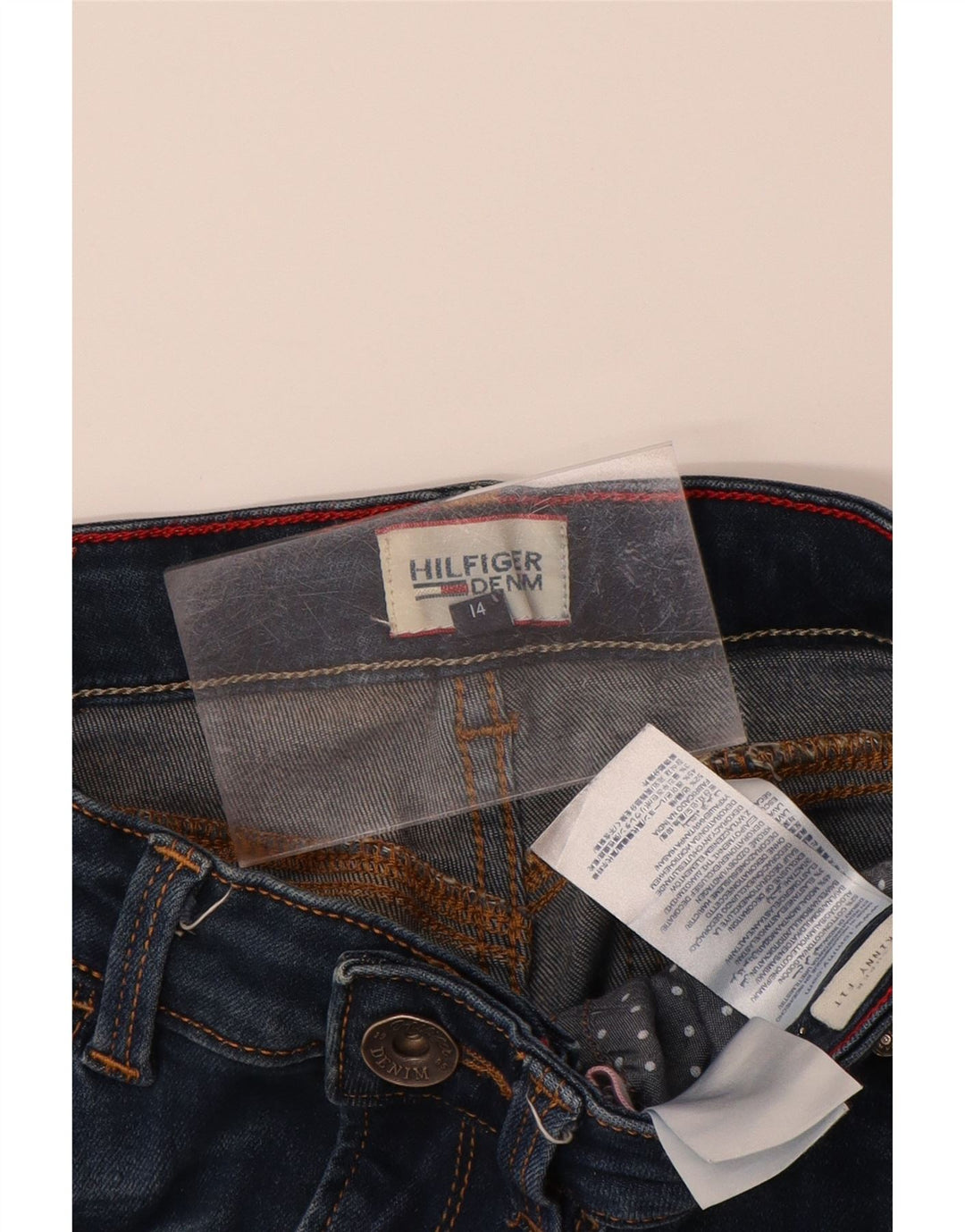 TOMMY HILFIGER Dżinsy chłopięce Skinny 13-14 lat W26 L29 Niebieskie bawełniane