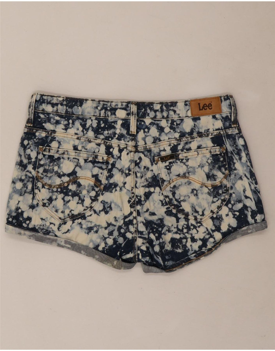 Damskie spodnie dżinsowe Lee W28 Średni granatowy kolor Tie Dye Cotton