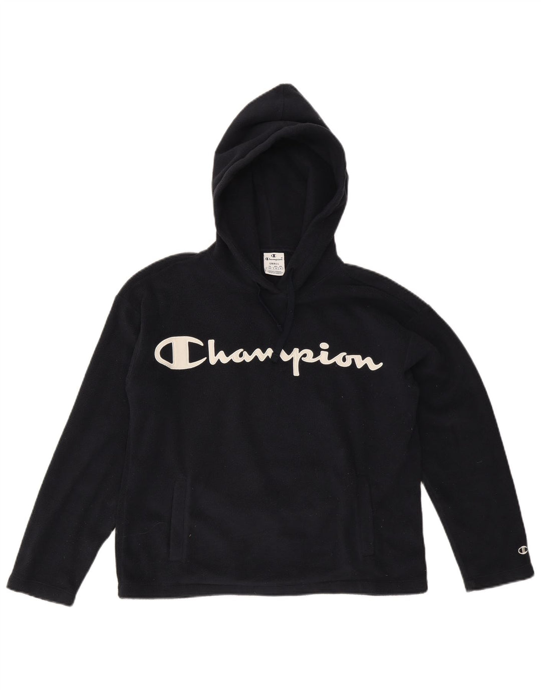 Damska bluza polarowa Champion Graphic Oversize UK 10 Small Black
