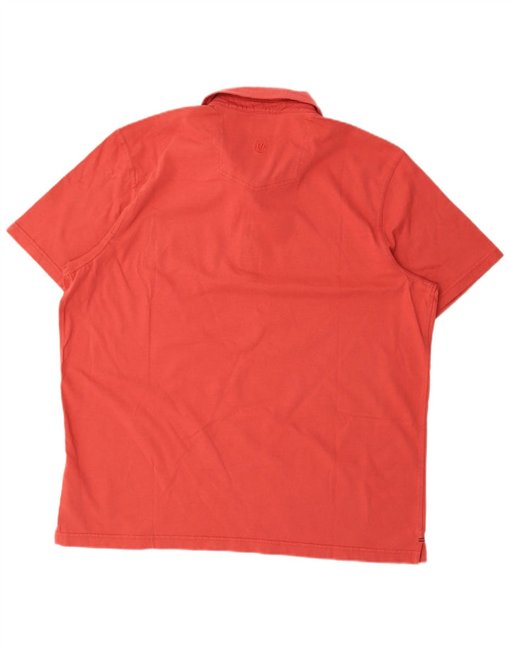 Męska koszulka polo Fat Face 2XL, czerwona, bawełniana