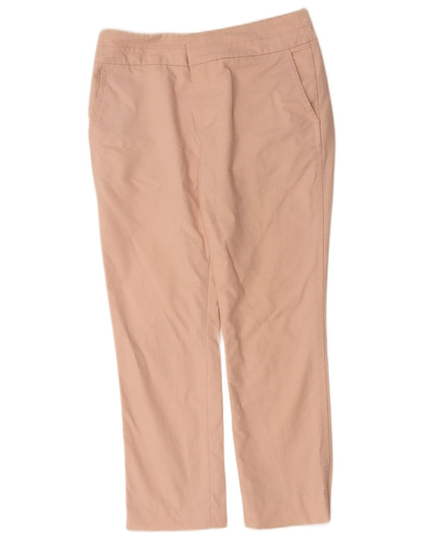 Spodnie damskie Zara Crop Straight Chino EU 38 Small W28 L25 Różowa bawełna