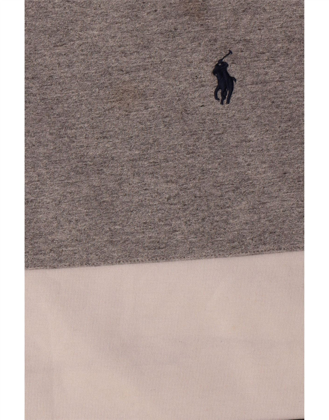 Bluza męska Polo Ralph Lauren, duża, szara, z blokami kolorów, poliester