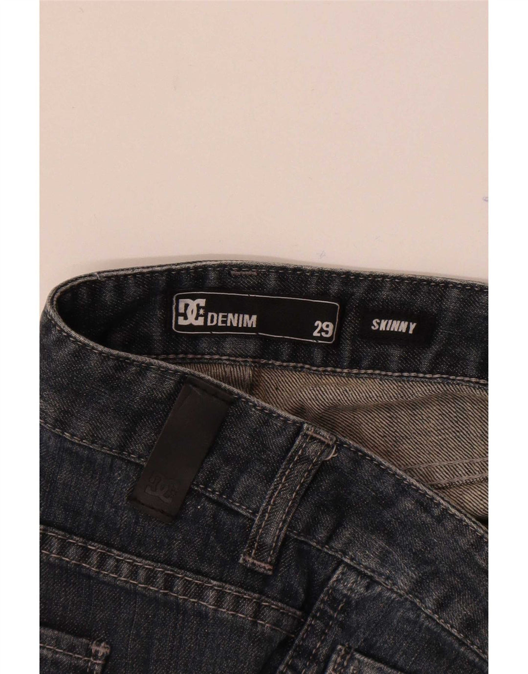 Damskie jeansy skinny DC W29 L26 niebieskie