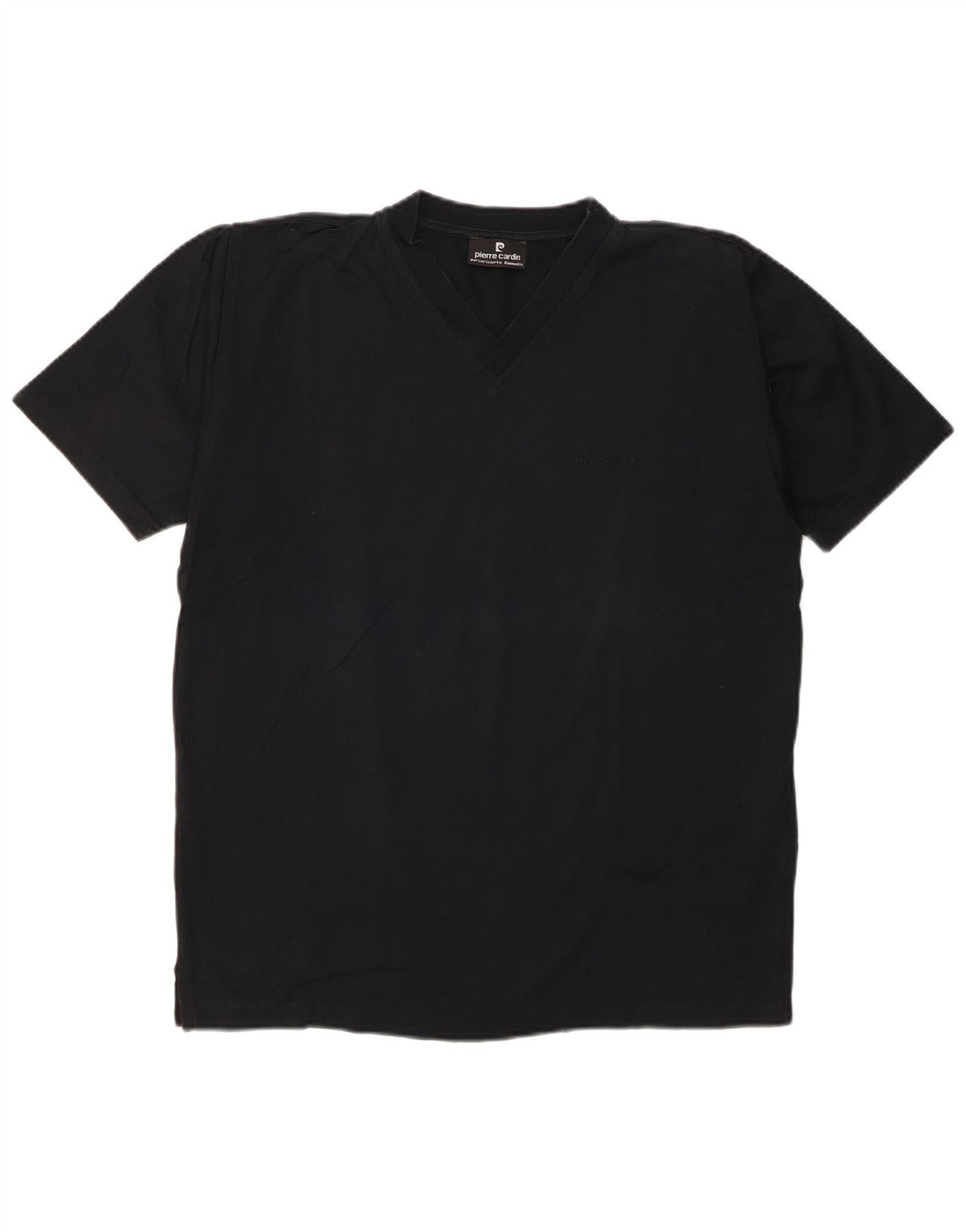 T-shirt męski Pierre Cardin, bawełniany, średni czarny