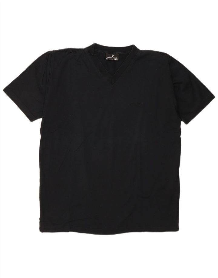 T-shirt męski Pierre Cardin, bawełniany, średni czarny