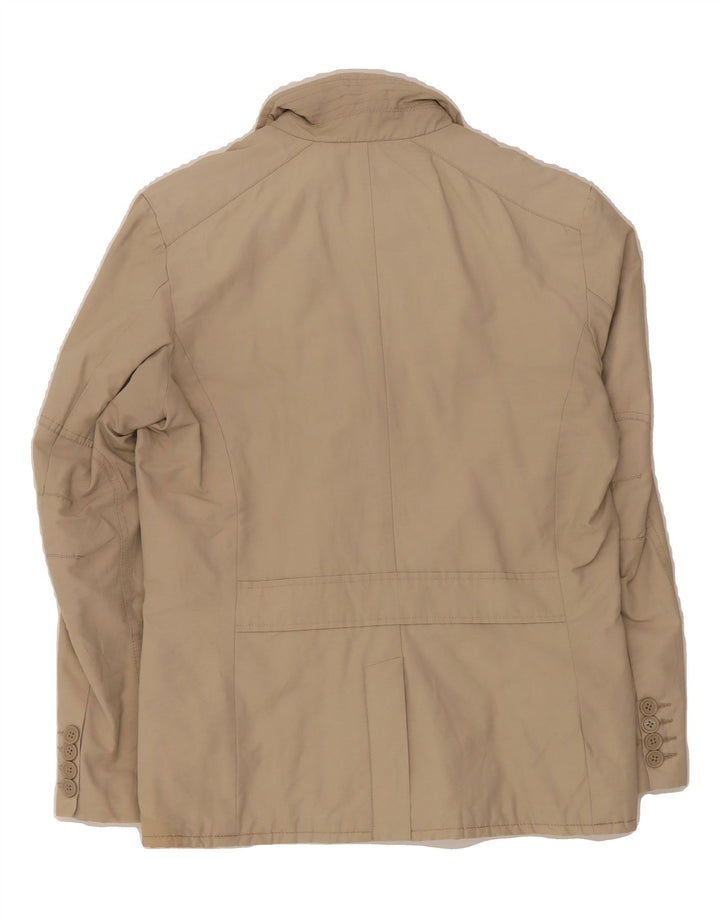 KAPPA Mens Windbreaker Jacket UK 38 Medium Beige Cotton Vintage Kappa and Second-Hand Kappa from Messina Hembry 