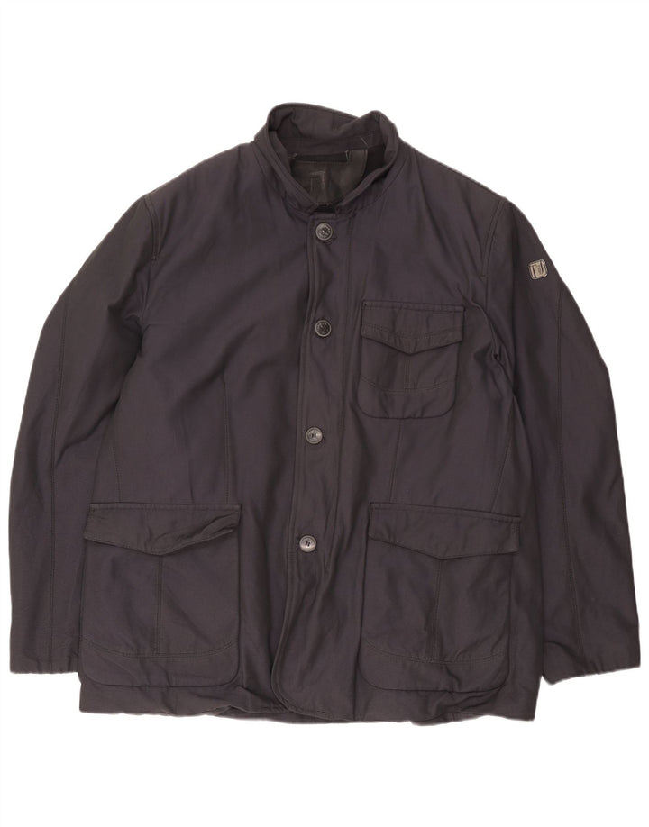 Męska kurtka użytkowa Trussardi IT 58 4XL granatowa, poliestrowa