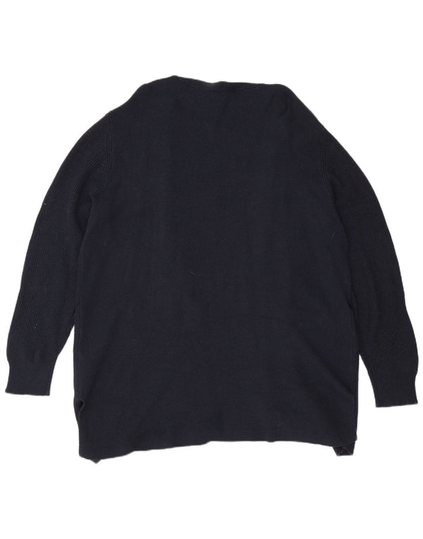 Sweter damski Marks & Spencer Longline Open Cardigan UK 20 2XL granatowy