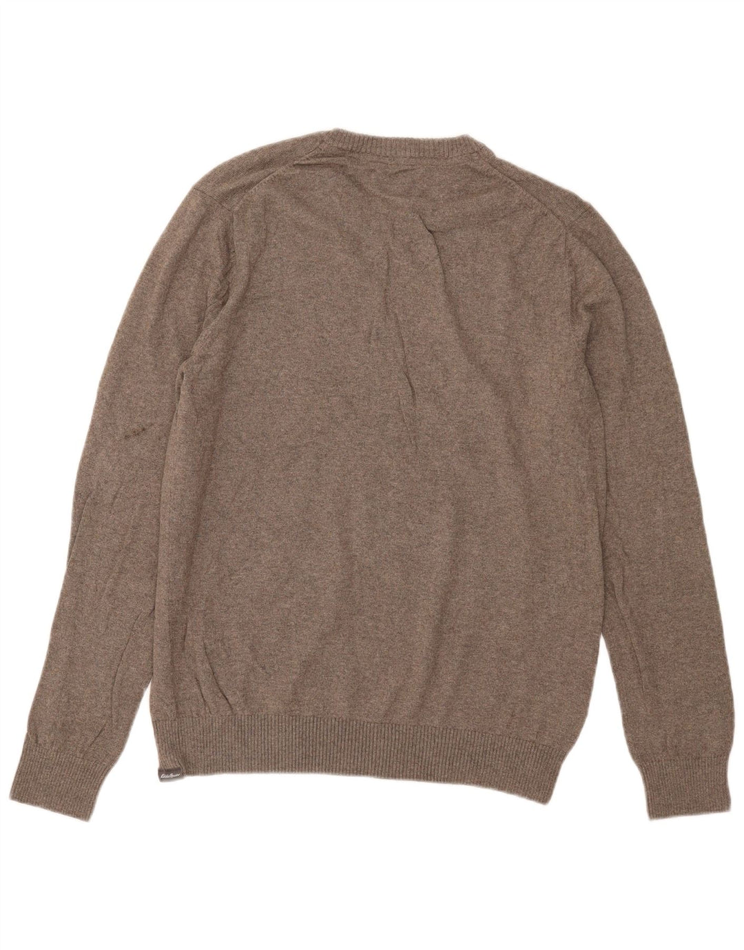 Męski sweter Eddie Bauer z dekoltem w kształcie litery V, średniej wielkości bawełna khaki