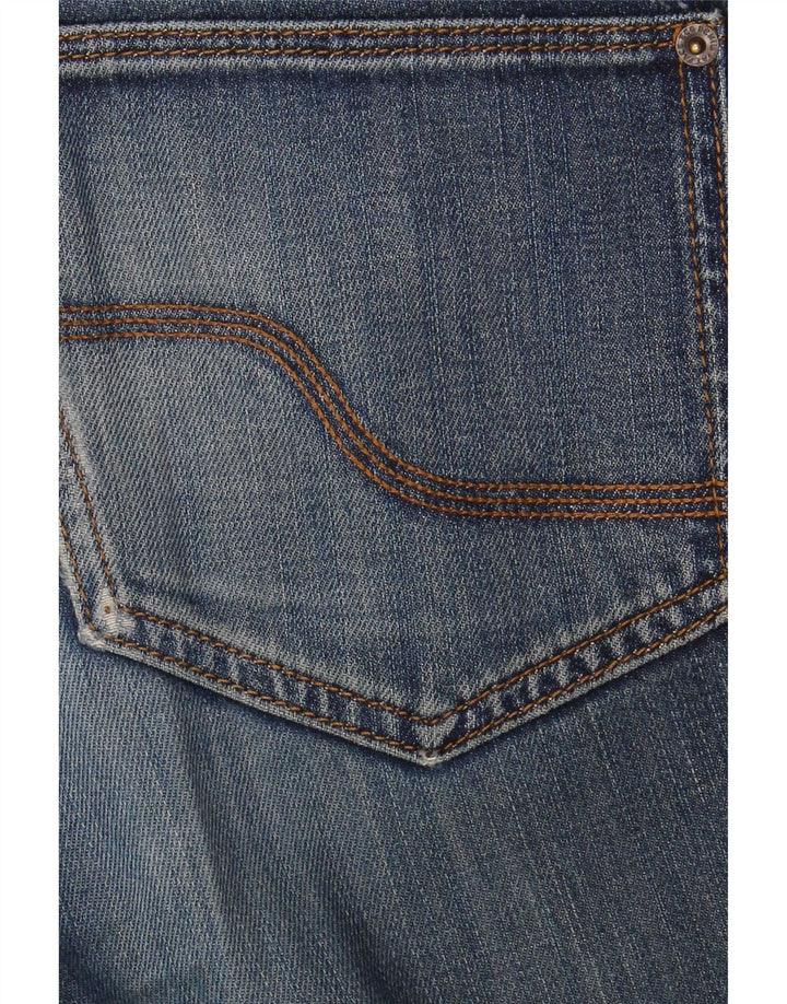 Męskie jeansy slim fit Fat Face W30 L32 Niebieskie bawełniane